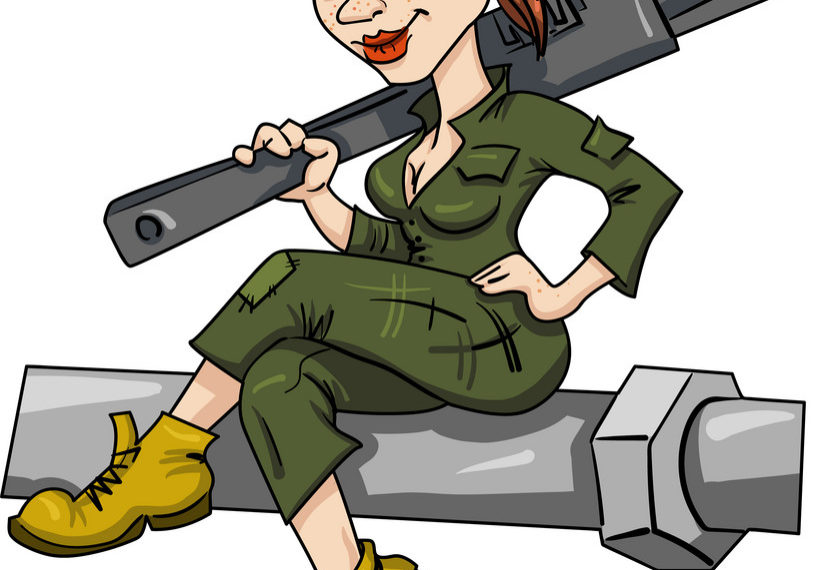 cartoon-image-of-female-plumber-vector-15660159